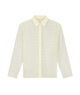 Olaf_Hussein_Sheer_Slim_Shirt__Creme