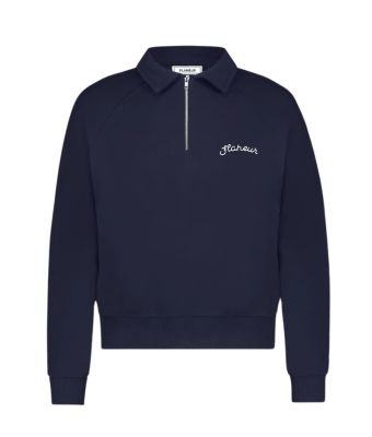 Fl_neur_Signature_Raglan_Half_Zip_Blauw_donker