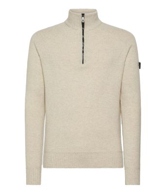 Peuterey_heren_Braille_half_zip__Ecru