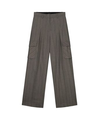 Olaf_Hussein_Herringbone_Cargo_Pants_Bruin