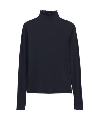 Filippa_K_Rib_Mock_Neck_Top_Zwart