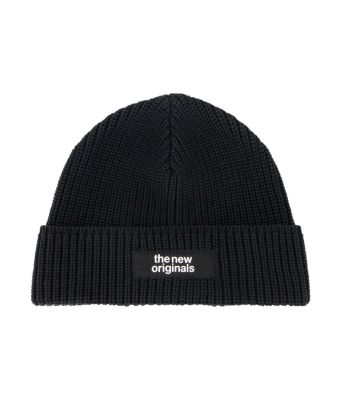 The_New_Originals_Fisherman_Rib_Beanie_Zwart