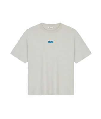 Olaf_Hussein_Retro_logo_boxy_T_shirt_woman_Zand