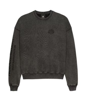 New_Amsterdam_Surf_Association_Sweater_logo_crewneck_Zwart_mix