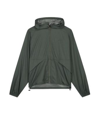 Olaf_Hussein_Hooded_Windbreaker_Groen_grijs