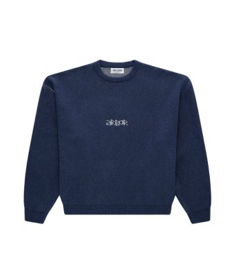 Arbor_Antwerp_Minimal_logo_knit_Blauw_donker