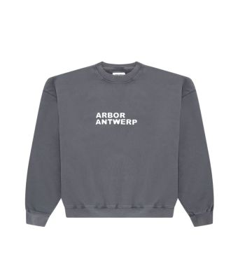 Arbor_Antwerp_Puff_Logo_Crewneck_Grey_Grijs_donker