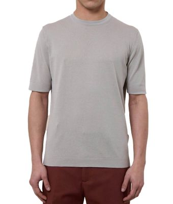Filippo_De_Laurentiis_luxury_knitwear_shirt_Grijs_licht