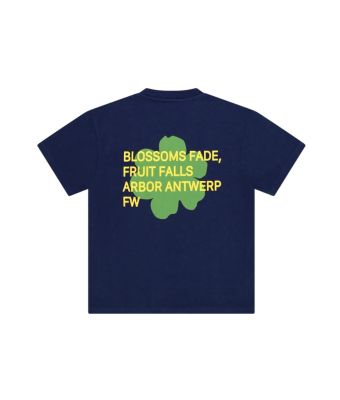 Arbor_Antwerp_Green_blossems_shirt_Blauw_donker