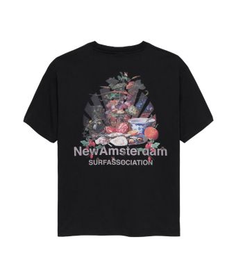 New_Amsterdam_Surf_Association_T_shirt_Buffet_Zwart