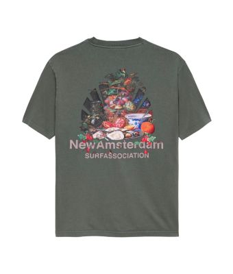 New_Amsterdam_Surf_Association_T_shirt_Buffet_Groen_grijs