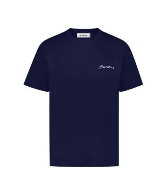 Flaneur_Signature_T_shirt__Blauw_donker