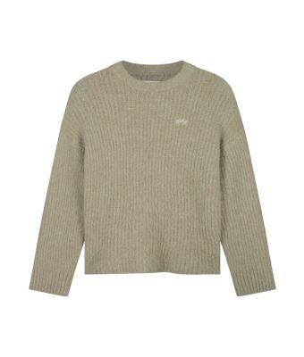 Olaf_Hussein_Hairy_knitted_crewneck_Beige