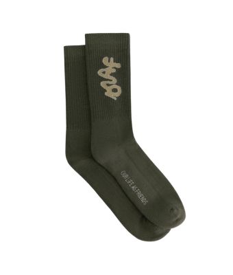 Olaf_Hussein_Signature_logo_socks_Groen_Donker_