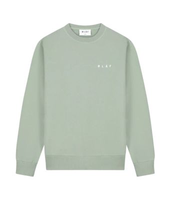 Olaf_Hussein_Olaf_lined_face_crewneck_Groen_licht