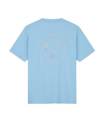 Olaf_Hussein_Olaf_lined_face_tee_Blauw_licht_1