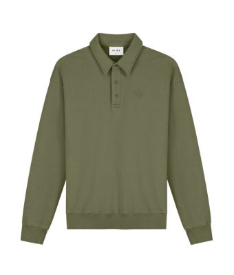 Olaf_Hussein_Signature_oversized_polo_Groen_Donker_