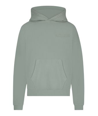 Flaneur_Double_logo_Washed_Hoodie_Groen_licht