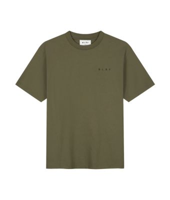 Olaf_Hussein_Olaf_lined_face_tee_Groen_olijf