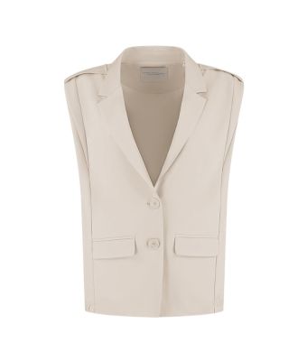 Amaya_Amsterdam_Silke_Gilet_Off_White