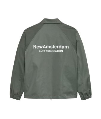New_Amsterdam_Surf_Association_Nylon_coach_jacket_Groen