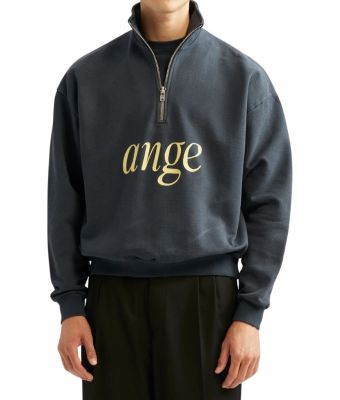 Ange_Projects_Zipped_Roll_neck_sweater_Blauw_donker_1