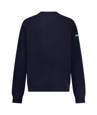 Flaneur_Badge_knit_sweater_Blauw_donker