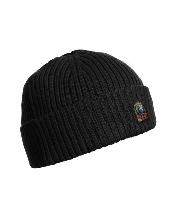Parajumpers_Heren_Muts_PJS_logo___Rib_hat__Zwart