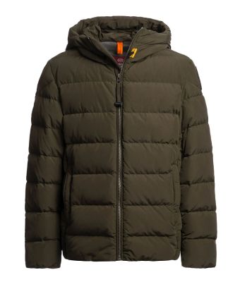 Parajumpers_Jongens_Cassian_Donsjack_capuchon_Groen_Donker_