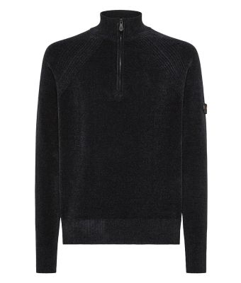Peuterey_heren_Crivelli_chenille_half_zip_Blauw_donker_2
