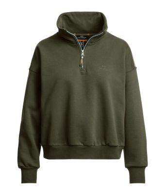 Parajumpers_Dames_Zendaya_Sweater_zip_Groen_grijs