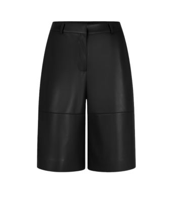 Dante_6_Avery_faux_leather_bermuda_Zwart