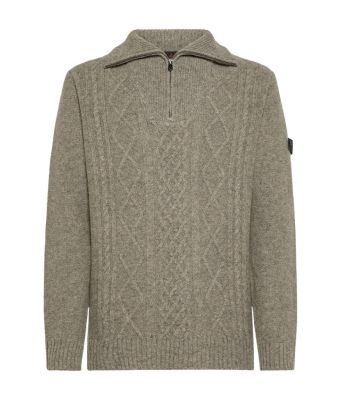 Peuterey_heren_Elgin_shetland_zipped_pullover_Grijs_mix