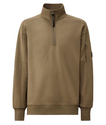 C__P__Company_Diagonal_Raised_Fleece_Half_Zip_Sweatshirt_Taupe