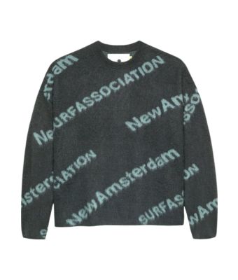 New_Amsterdam_Surf_Association_Jaquard_knit__Groen_Donker_