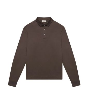 Valenza_Supima_Polo_Schiller_Collar_L_S_Bruin