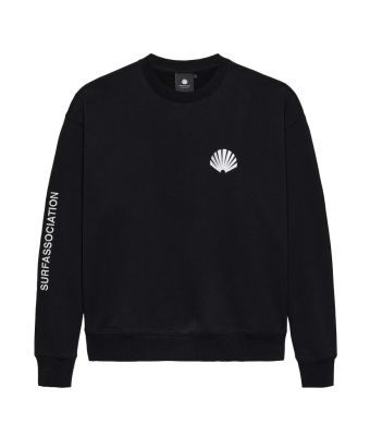 New_Amsterdam_Surf_Association_Logo_Crewneck_sweater_Zwart