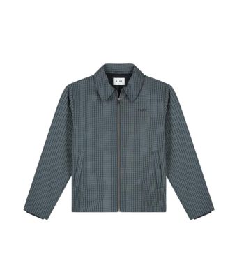 Olaf_Hussein__Coach_Jacket_Checked_Padded_Blauw_mix