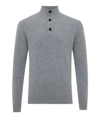 Genti_Turtleneck_3_buttons_Grijs_licht