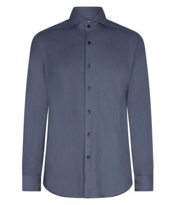 Xacus_natural_active_shirt_tailor_fit__Blauw_donker