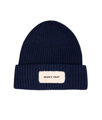 Brams_Fruit_Beanie_Distressed_woolen_Blauw_donker