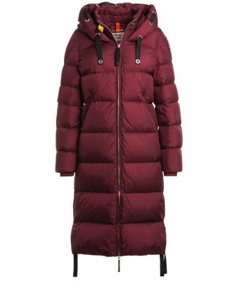 Parajumpers_Dames_Panda_Jas___puffer_long_Rood_bordeaux