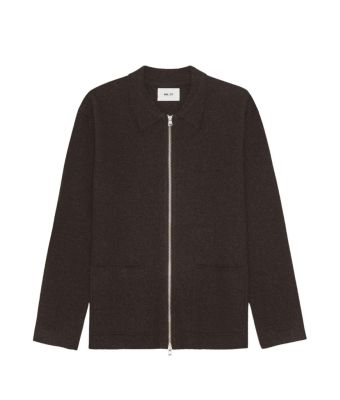 NN07_Jonas_Full_Zip_6398_Bruin_donker