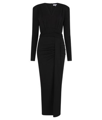 Dante_6_Roany_pleated_midi_dress__Zwart