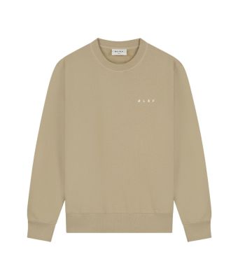 Olaf_Hussein_Crewneck_Brushstroke_face_Bruin_licht