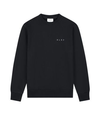 Olaf_Hussein_Crewneck_Brushstroke_face_Zwart