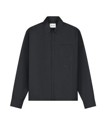 Olaf_Hussein_Shirt_Woolblend_boxy__Grijs_donker