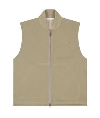 Olaf_Hussein_Zip_up_workwear_gilet_Beige