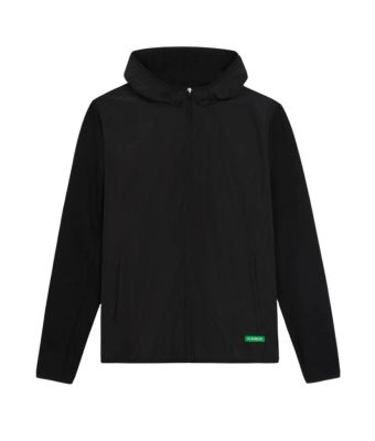Flaneur_Badge_technical_zip_up_Zwart