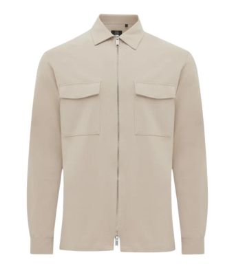 Genti_Oaks_shirt_jacket_zip__Bruin_licht